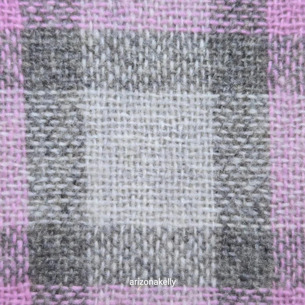 J. Crew Lightweight Wool Grey & Lavender Scarf *TINY TREATED HOLE* - Picture 9 of 14